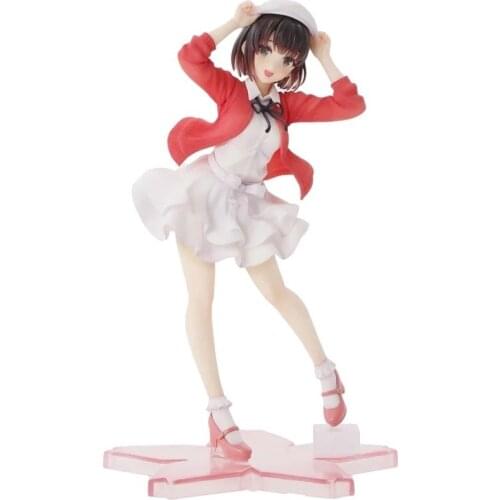 Bandai Original Anime Figure Saenai Heroine No Sodatekata Megumi Kato Action Figure PVC Model Doll Decoration Toy Birthday Gift