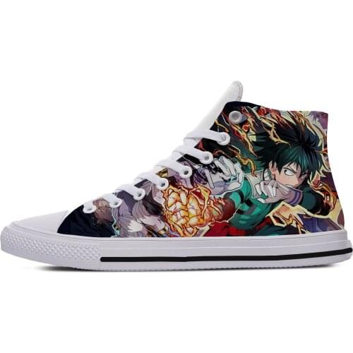 Men Women Walking Shoes My Hero Academia Canvas Shoes Izuku Midoriya Boku No Hero Academia Katsuki Bakugou Casual Sneakers