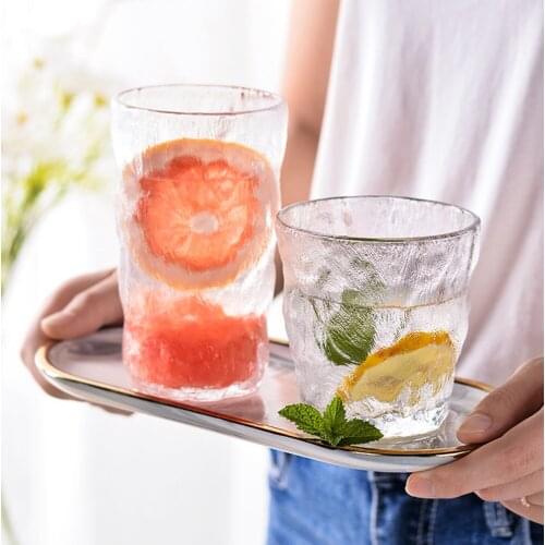 Creative Crystal Transparent Glacier Glass Heat-resistant Beer Drinkware Tea Cup Coffee Juice Milk Tea Home Cafe Drinkware Gift