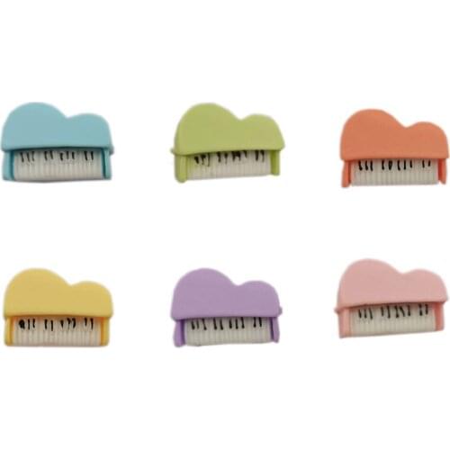 Cute Mini Piano Flat back Resin Cabochons Kawaii Embellishments For Scrapbooking DIY Decoration Craft Hair Accessories