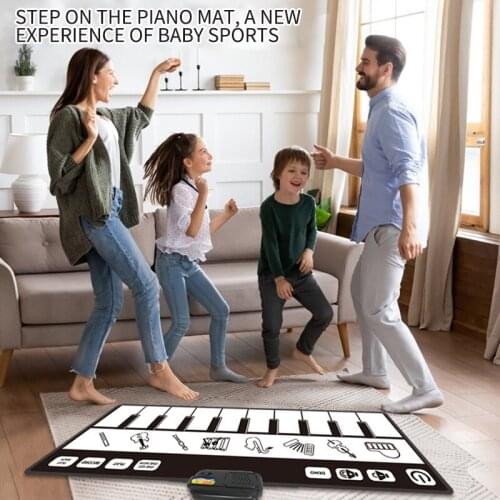 Multifunction Musical Piano Mat Keyboard Baby Blanket Rug Musical Instrumnets Educational Kids For Gifts Blanket