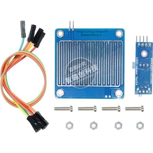 Rain Raindrops Snow Detect Sensor Module 3.3V to 5V Humidity Moisture Detection Sensor Board for Arduino Weater Station Monitor