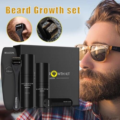 The Beard Growth Kit Gift for Men Husband Father Beard Care Set Grooming Tool Men Beard Pencil Hair Grower Male Mustache Repair