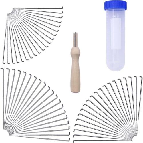 60pcs 3 Size Wool Felting Iron Needles Felt Tool Kit Needle Beginners DIY with Needle Bottle Diy Craft Wool Felt Needle Kit