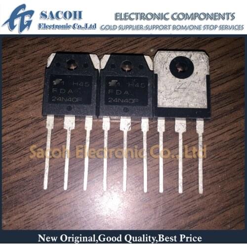 New Original 10PCS/Lot FDA24N40F FDA24N40 24N40 TO-3P 24A 400V Power MOSFET transistor