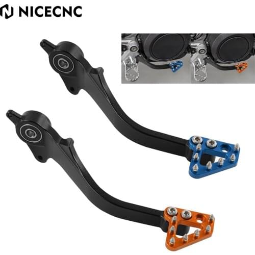 Motorcycle Brake Pedal Footrest For KTM 690 Enduro R 690 SMC R 2019-2021 Husqvarna 701 Enduro/Supermoto 2020-2021 Foot Peg Pedal