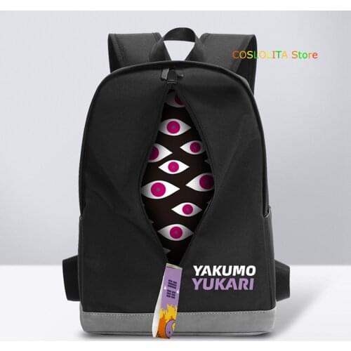 Anime TouHou Project Yakumo Yukari Backpack School Bag Laptop Bag Shoulders Bag Men Women Student Creativity knapsack Xmas Gifts