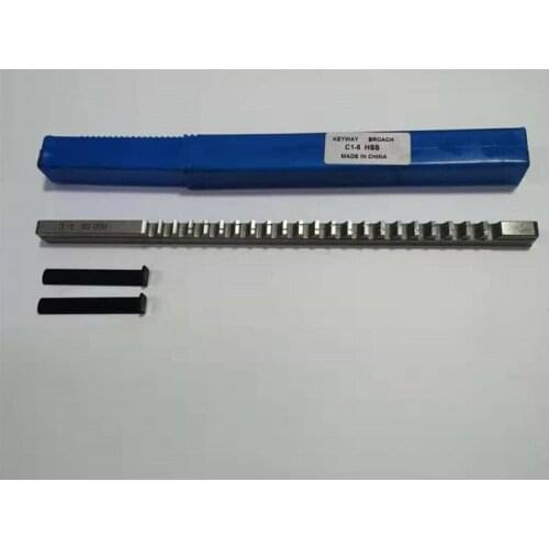 HSS Keyway Broach 8mm C Push Type Metric Size Broaches High Speed Steel Keyway Cutting Broaching Tools for CNC Router