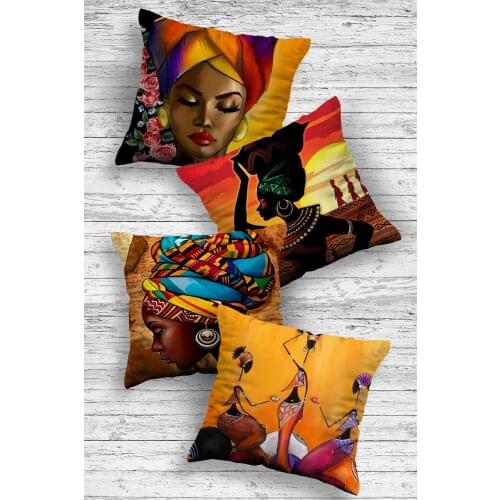 Special Design Decorative 4-Piece Combination Cushion Cover | Pillow Cases | Home Decoration | Authentic | Gift & Daily Use