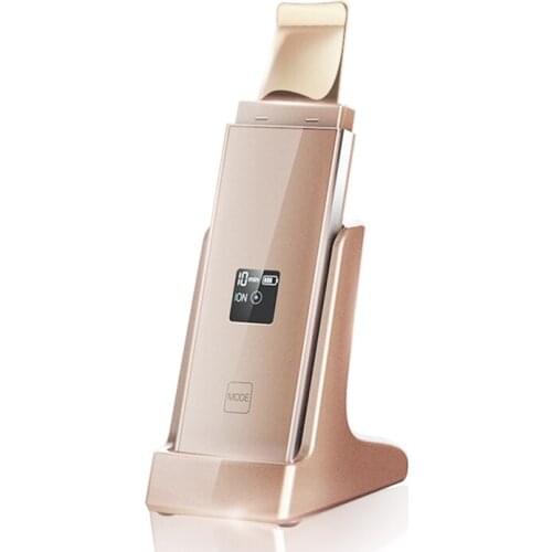 Ultrasonic Comedones Removal Device Gold Blackhead Shovel Beauty Cleansing Face Washing Shovel Skin Machine Facial Pore Cleaner