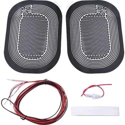 Universal DC 12V Car Mirror Glass Heating Pad Heat Mat Defoggers Remove Frost Rain Rearview Mirror Glass Heated Pad 16*12cm