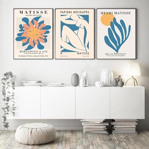 Henri Matisse Portrait Nordic Vintage Posters Prints Abstract Wall Art Canvas Painting Retro Pictures for Living Room Decoration