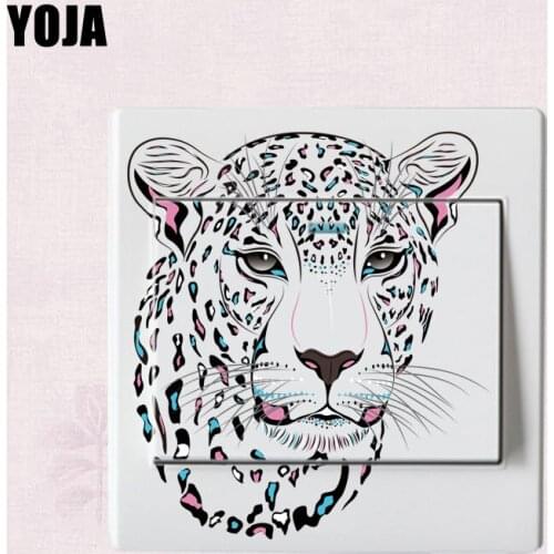 YOJA Dazzle Beast Distinctive Vivid Switch Wall Sticker Room Decor Beautiful Colored 14ss0028