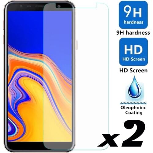 2pcs/lot Tempered Glass Screen Protector For Samsung Galaxy J6+ Explosion-proof Ultra Thin Front Film For Samsung Galaxy J6 Plus