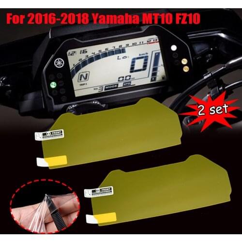 2 SET Cluster Anti Scratch Screen Protector Dashboard Protection Protective Film For Yamaha MT 10 MT10 FZ 10 FZ10 2016 2017 2018