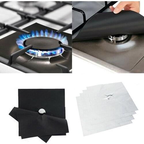1/4/6Pcs Gas Stove Protector gas Stove Cooker cover liner Clean Mat Kitchen Gas Stove Stovetop Protector Kitchen Accessories