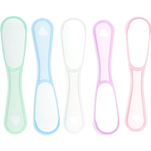 1pcs 5 Colors Mouth Hand Scraper Brush Cleaning Tongue Scraper Cleaner Dentalcare Oral Hygiene