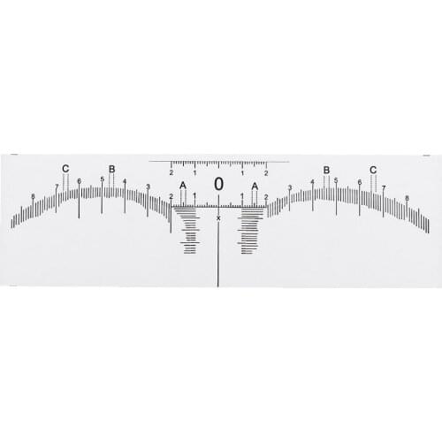 18cmx2.7cm Disposable Adhesive Eyebrow Ruler Guide Sticker Tape Semi-permanent Tattoo Template Measure Beauty Tool