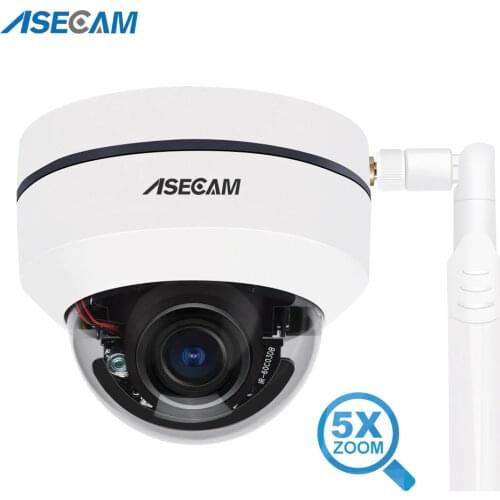 5MP PTZ Wifi ip Camera Dome Outdoor 5X Zoom Audio Humanoid Automatic Tracking Onvif P2P CamHi TF card slot cctv camera