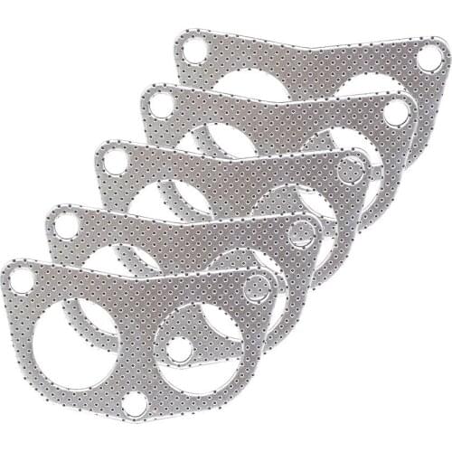 5pcs/lot Aluminum Exhaust Gasket/Car Engine Downpipe Flange/Exhaust Pipe Gasket For Honda D15-B18