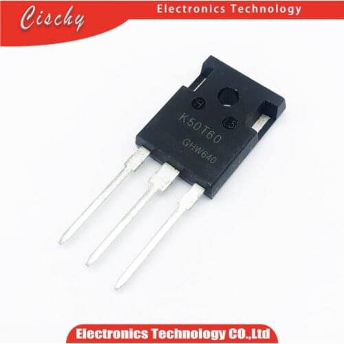 5pcs/lot K50T60 IKW50N60T TO-247 50A/600V IGBT Field effect Triode