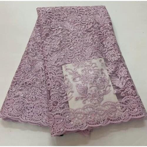 African lace fabric 2021 high quality sequin embroidery Nigeria lace fabric, ladies French lace fabric R39831