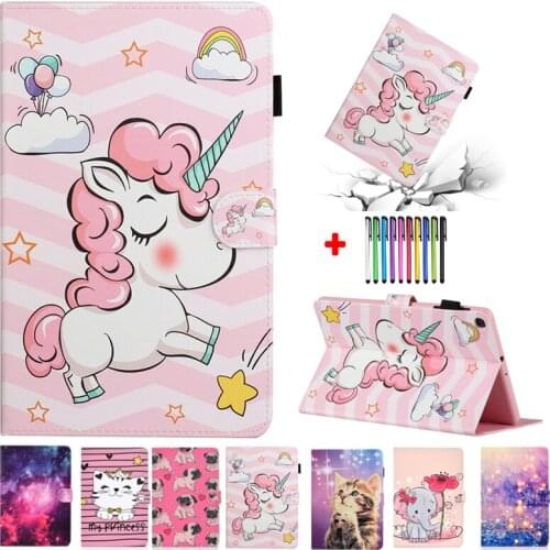 Kawaii Unicorn Caqa For Amazon Fire HD 10 Plus Case 10.1 inch Tablet For Fire HD10 Cover 2021 For Fire HD 10 2021 Case 11th Gen