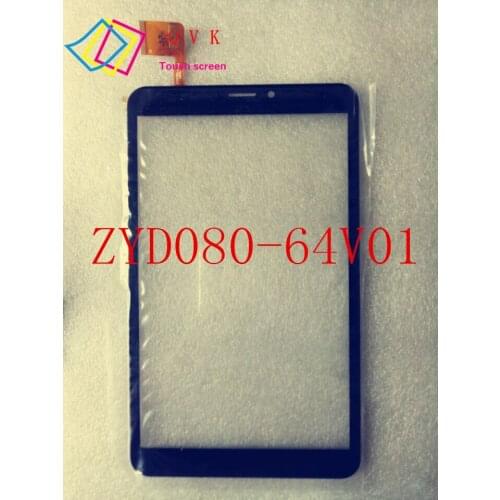 Black New 8 Inch P/N ZYD080-64V01 ZYD080-64V02 W801 Tablet Touch Screen Touch Panel Digitizer Glass Sensor Replacement