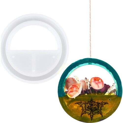 Epoxy Resin Mold DIY Crystal Epoxy Wall Flower Pot Molds Door Handle Silicone Mould Mirror Silicone Mold