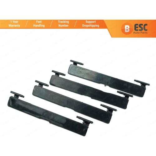 ESR576-1 4x Roof Flap Luggage Rack Carrier Mounting Molding Port Bag Rail Lid Cover Trim 2057504100 for Mercedes C W205 95*12 mm