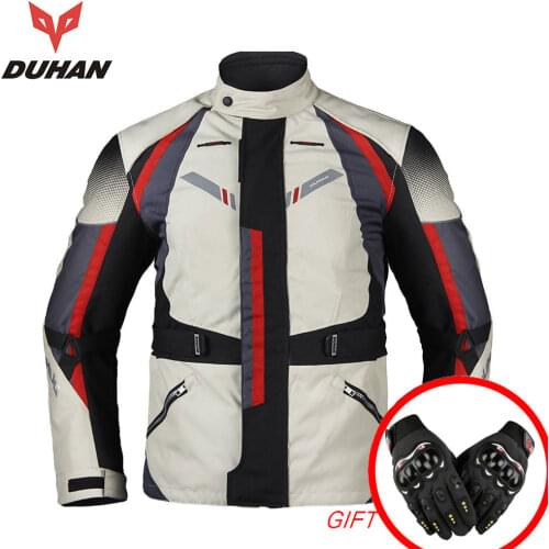 DUHAN Mens Motorcycle Jackets Waterproof Men Moto Jacket Motorbike Clothing Protectors Blouson Moto Armor racing Jackets