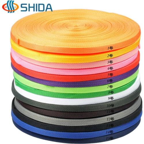 Wholesale 3/8" inch 1cm 45 meters Polypropylene black webbing ribbon tape straps for bags and handmade sewing accessories belt
