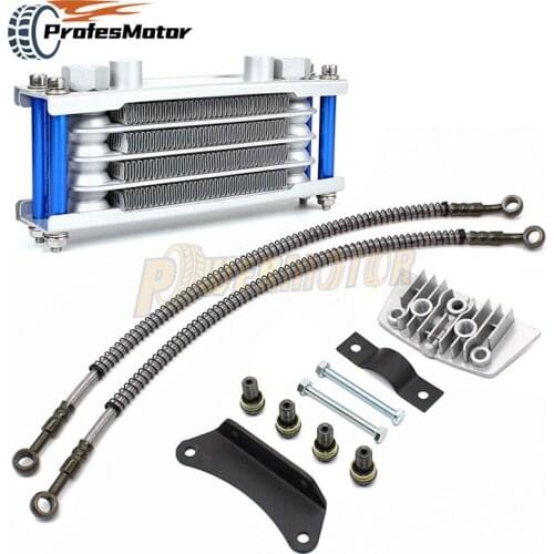 Oil Cooling Motocross Cooler Radiator Oil Cooler Set For 50 70 90 110 125 140cc Dirt Bike DAX Pocket Bike ATV Monkey Bike Motor