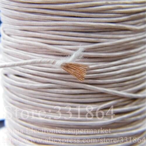 Multi-strand polyester silk envelope braided multi-strand wire 3.6mm 0.1mmX700 strands,(5m /pc) Mine antenna Litz wire