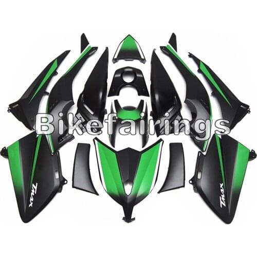 Motorbike Cowlings For Yamaha TMAX530 2012 2013 2014 tmax530 12 13 14 ABS Injection Sportbike Green and Black Bodywork Kit