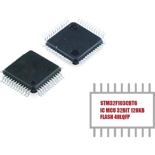 My Group Asia 1PCS STM32F103CBT6 IC MCU 32-Bit 72MHz 128KB (128K x 8) FLASH ARM Cortex-M3 series Microcontroller