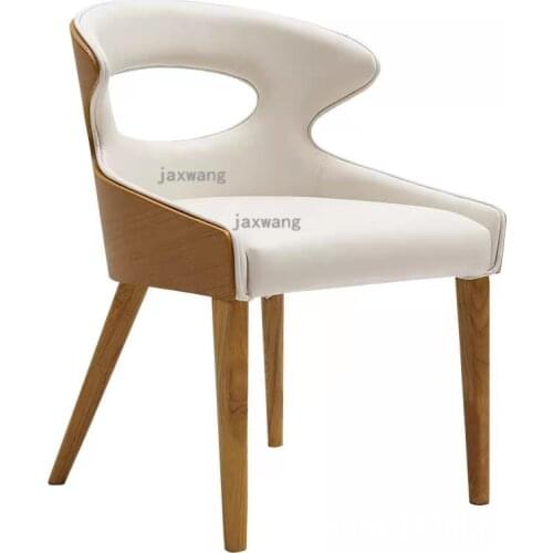 Nordic Dining Chairs for Kitchen Furniture Leisure Hotel Negotiation Chair Modern Single Sofa Chair Backrest Dining Room Chairs