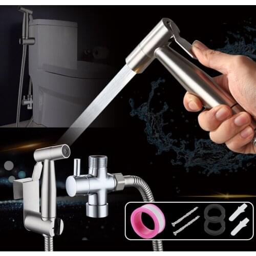 Handheld Toilet Hand bidet sprayer Bathroom Bidet Shower Sprayer Set Bathroom Self Cleaning Shower Head Faucet easy install