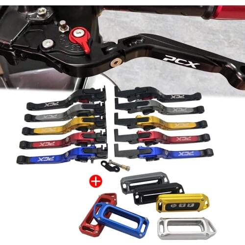 Folding Extendable Brake Clutch Lever Parking function for Honda PCX 125 PCX150 PCX160 2021 Key Case Cover Shell Holder Keychain