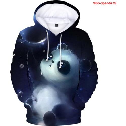 2021 Cute Chinese Panda 3D Hoodie Sweatshirt Men Women Hip Hop Streetwear Fashion Harajuku Clothing Kids Sweatshirts Casual Tops