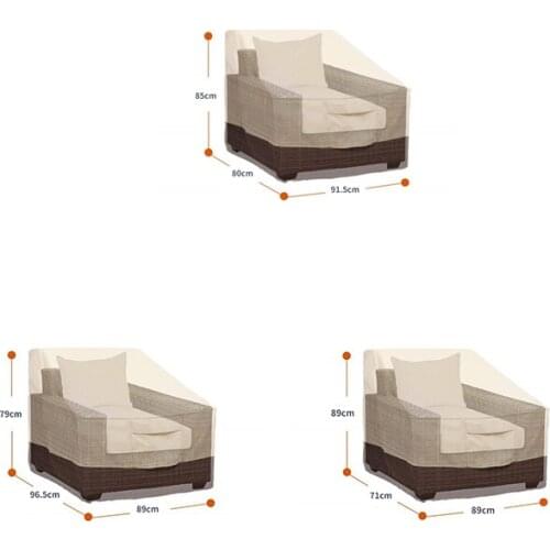 Waterproof Dust-Proof Patio Chair Covers Lounge Deep Seat Cover Heavy Duty and Waterproof Outdoor Lawn Patio Furniture Covers