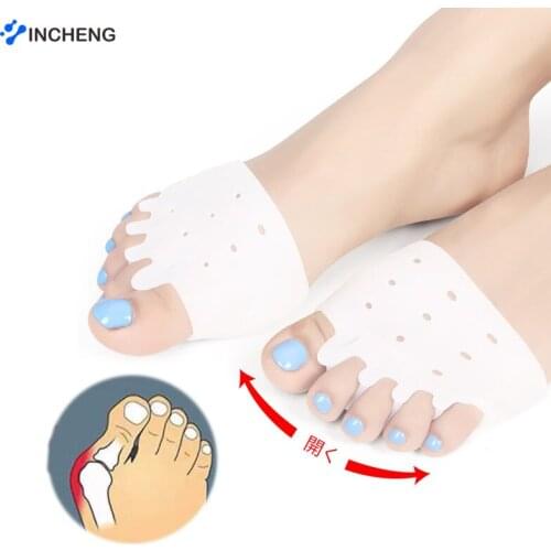 INCHENG 1Pair Silicone Bunion Corrector Toe Separators Foot Corrector Straightener For Toes Pad Hallux Valgus Corrector