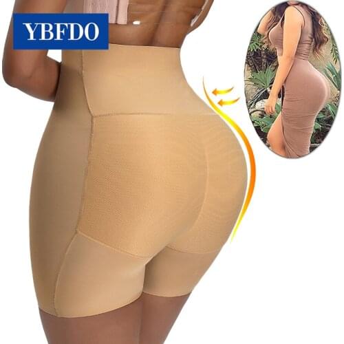 YBFDO Body Shapers Seamless Booty Push Up Padded Panties Women Shapewear Hip Butt Lifter Hip Enhancer Waist Trainer Fake Ass