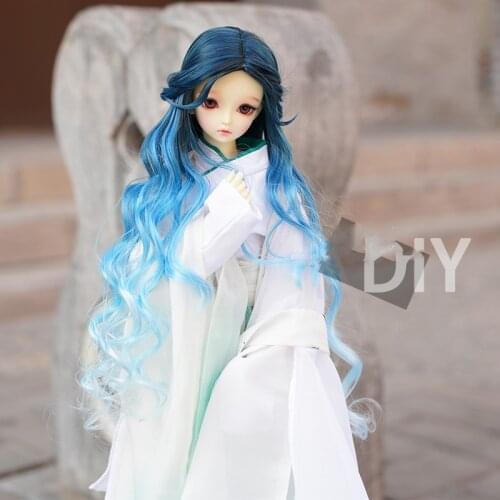 1/6 1/4 1/3 scale BJD doll wig ancient costume Gradient long curly hair Vintage Wigs for BJD/SD doll accessories C0352