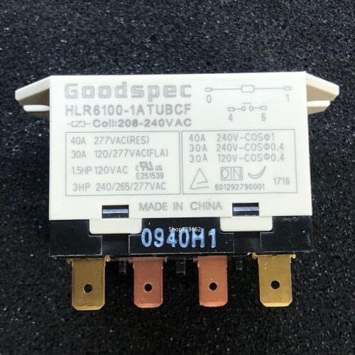 1PCS HLR6100-1ATUBCF-AC208/240 New Relay 40A Set of Normally Open 4 Plugs