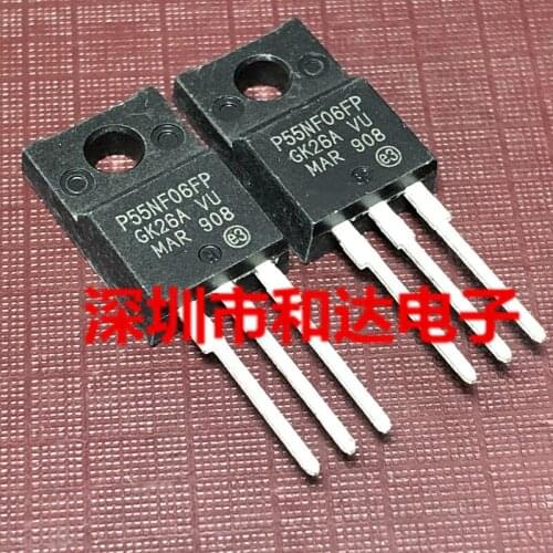 10pcs/ 20pcs/ P55NF06FP STP55NF06FP TO-220F 60V 50A