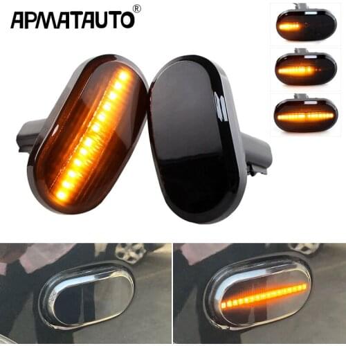 2pcs For Suzuki Jimny B64W JB74 JB23 JB64 For Mazda AZ off-road JM23W Led Side Marker Flowing Turn Signal Lamp Dynamic Blinker