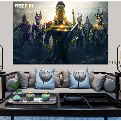 2021anime Poster Garena-Free Fire -Anime Canvas Poster Bedroom Decor Sports Landscape Office Room Decor Gift