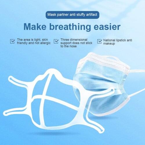 3D Adult Mask Holder Separate Nose Mouth Support Breathing Assist Inner Cushion Bracket Silicone Mask Breathable Holder