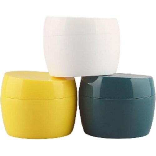 50G High Grade White Yellow Green Plastic Cream Jars Empty Elegant Cosmetic Packaging Container Refillable Bottle 20pieces